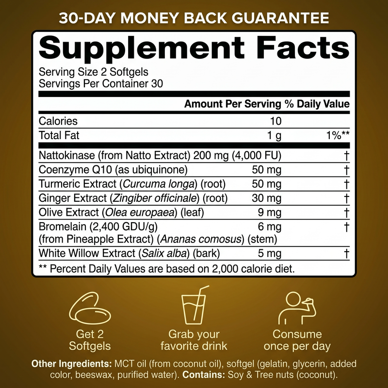 Nattokinase 4,000 FU Softgels