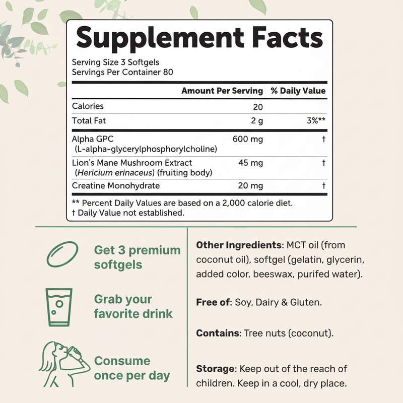 Alpha GPC Softgels