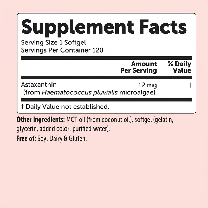Astaxanthin 12 mg